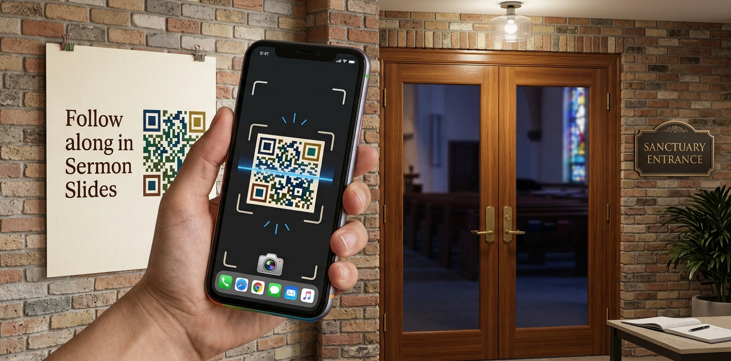 Scan the QR Code to start sermon slides